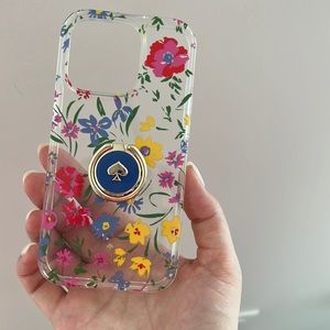 Kate Spade iPhone 14 pro case with ring stand